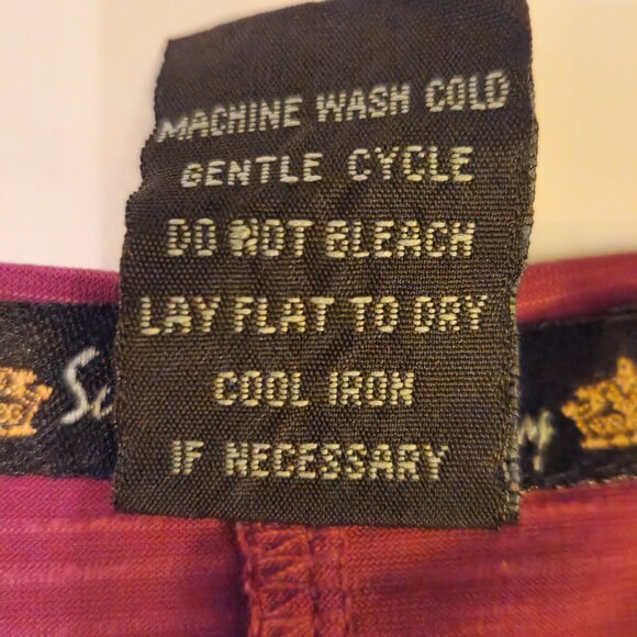 ❤️ 4/$20 Suzie in the City tank top Women's large Purple black V-neck front zip - Picture 13 of 13